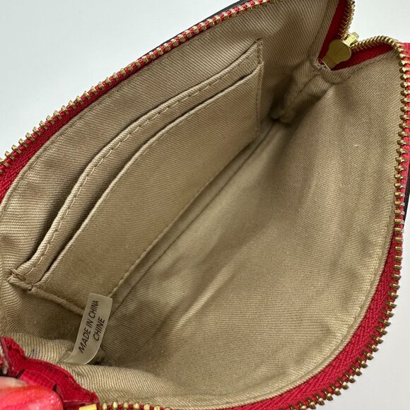 NWOT Coach Small Leather Wristlet - Pink Scarlet - Picture 11 of 13